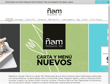 Tablet Screenshot of namrestaurantes.com